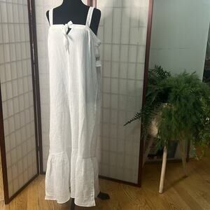 MAGASCHONI ORGANIC COTTON GAUGE GROCHET‎ MAXI DRESS SIZE M